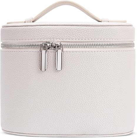 Elastic Band Leather Cosmetic Bag Large Capacity